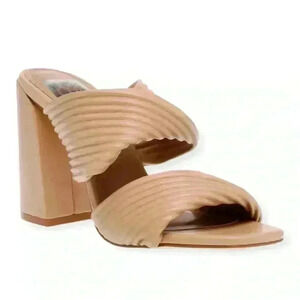 DOLCE VITA Emeley Slip-on Double Band Sandals in Sand Size 10 NEW